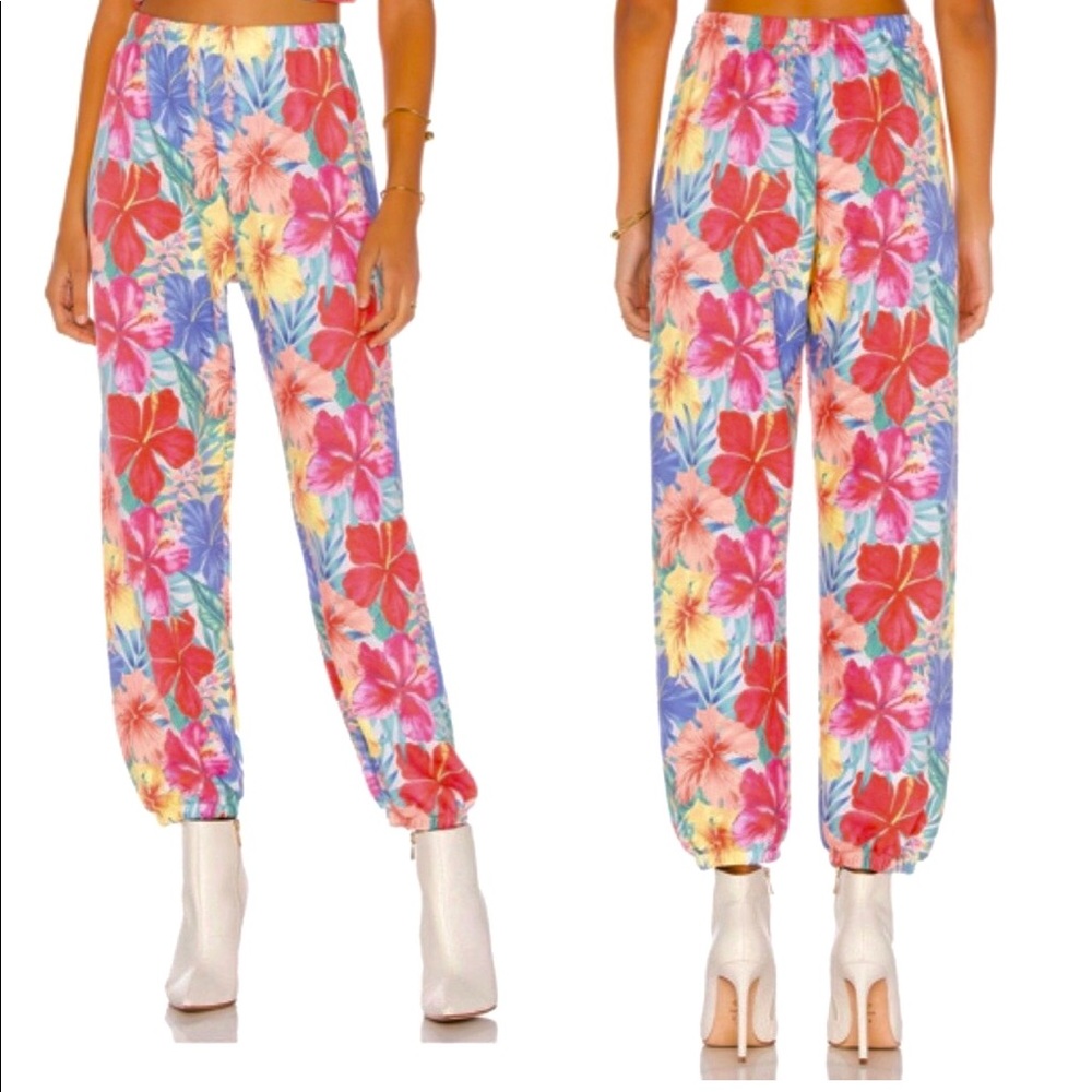 Wildfox Joggers in Tropical Camo 🌺